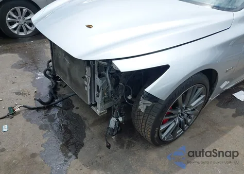 2018 Infiniti Q50 3.0T Red Sport 400 z USA, uszkodzony, nr VIN JN1FV7AR8JM481498